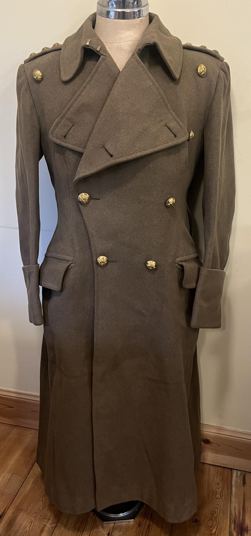 WW2 H.L.I. OFFICERS GREAT COAT - ATTRIBUTED