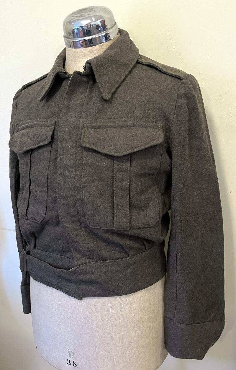 WW2 BRITISH BATTLE DRESS TUNIC -  1945 DATED